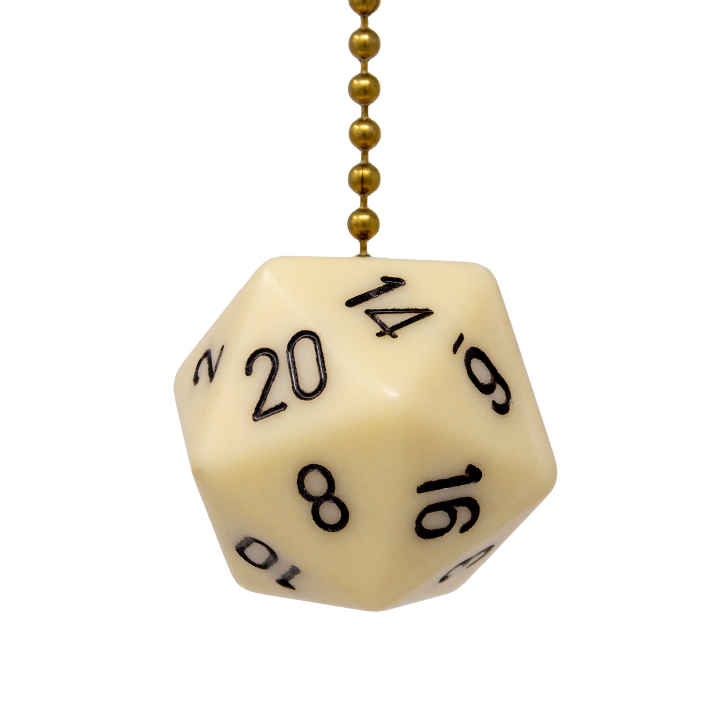 Ivory Jumbo D20 Ceiling Fan Pull Chain