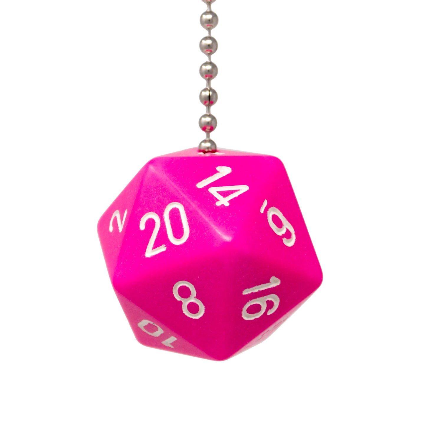 Pink Jumbo D20 Ceiling Fan Pull Chain